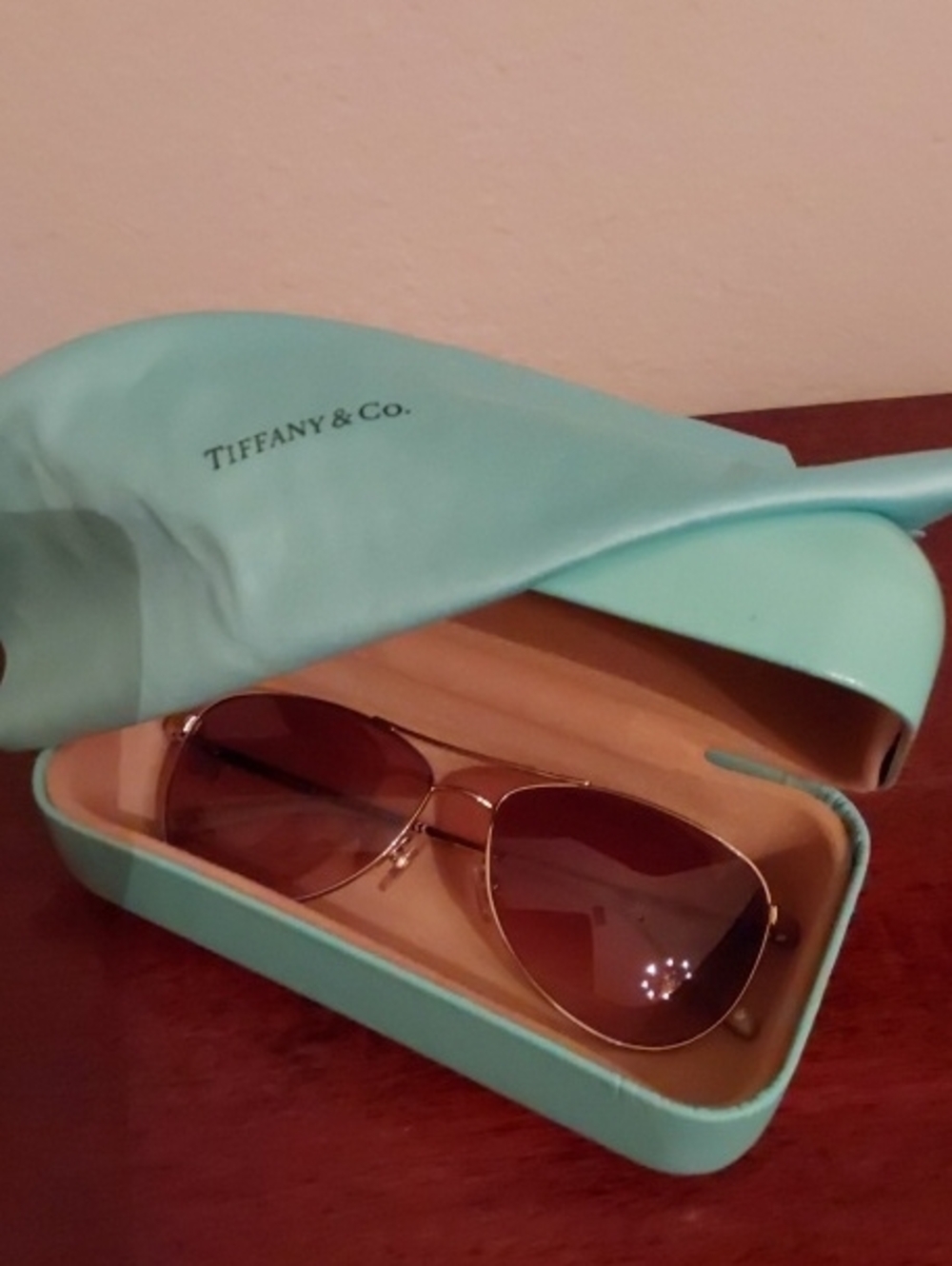 Tiffany's With Case, Cloth And Shopping Bag